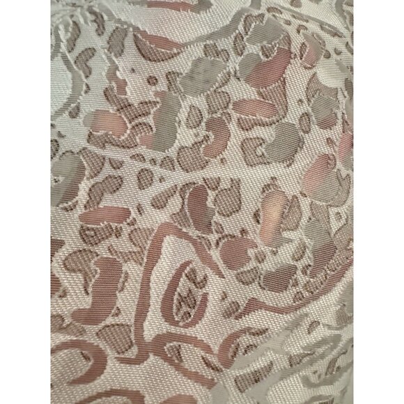 Alfred Dunner Women Aztec Sz 18 White Sheer Long Sleeve Button Up Floral Blouse - Picture 7 of 10